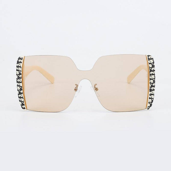 Men's and women's one piece flower wrapped Sunglasses