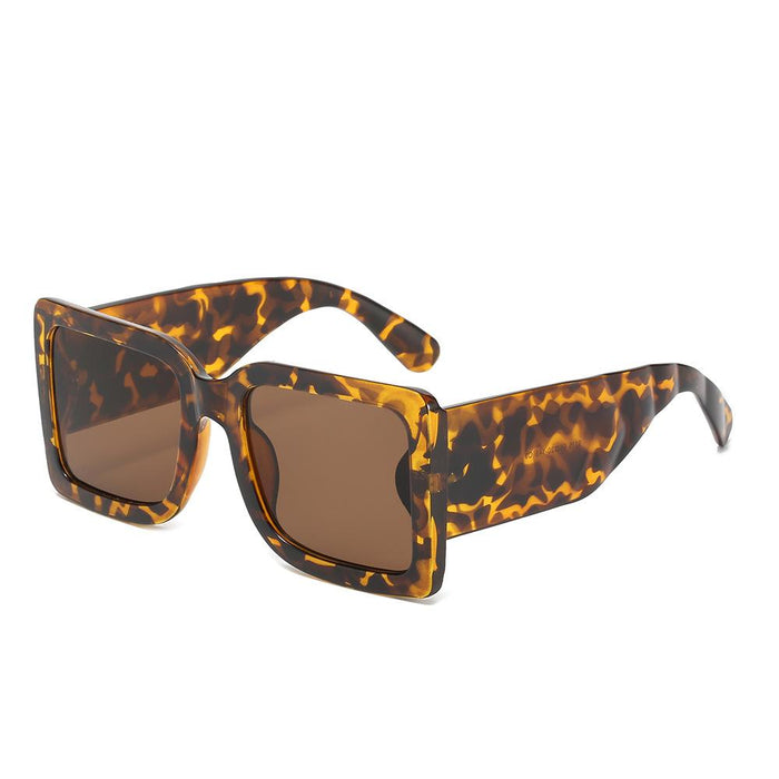 Sunglasses square large frame UV protection