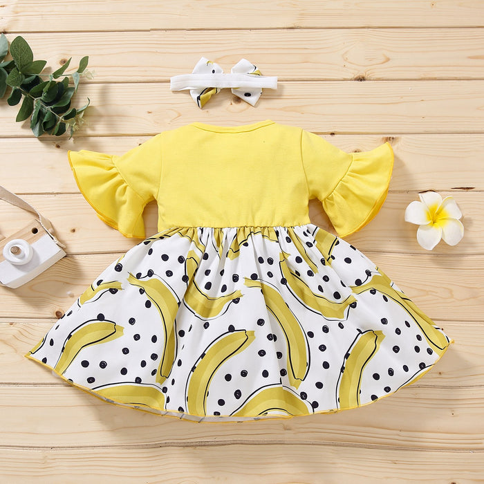 Summer sweetheart strawberry girl dress children's wear