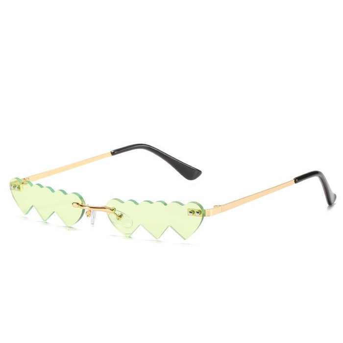 Sunglasses Women's personality frameless love