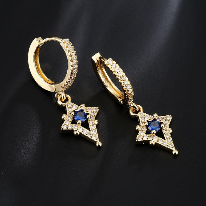 New Ins Personality Zircon Women's Earrings