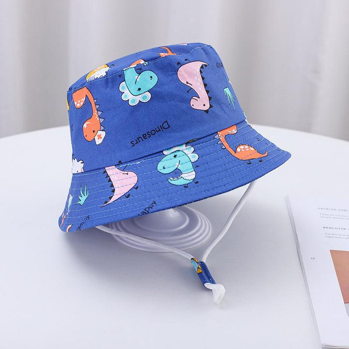 Summer Outdoor Cartoon Print Children's Fisherman Hat