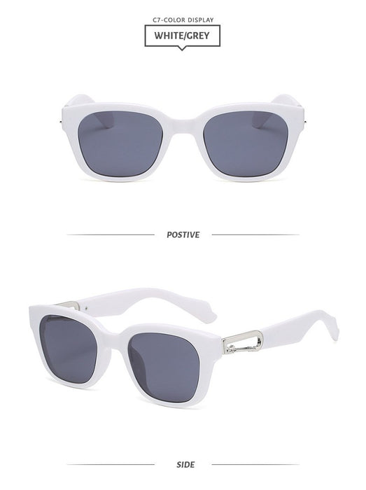 Retro box sunscreen Sunglasses