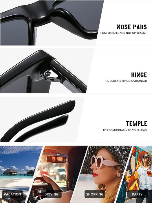 Square small frame sunglasses