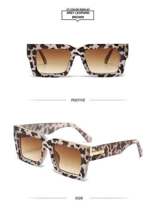 Contrast box sunglasses and sunglasses