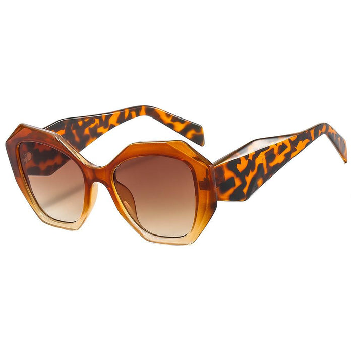 Polygonal light luxury simple contrast Sunglasses
