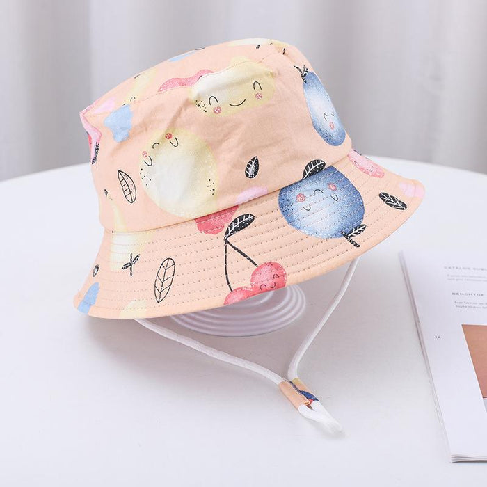Summer Outdoor Cartoon Print Children's Fisherman Hat