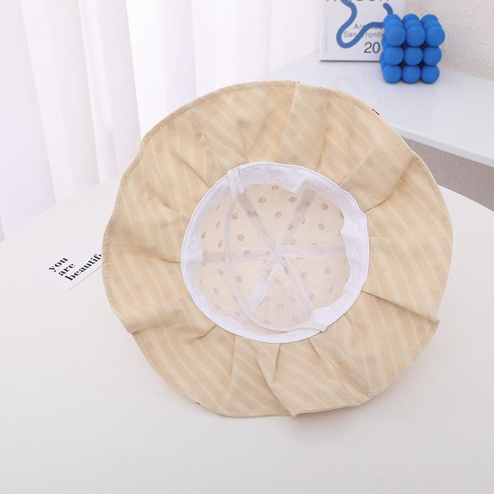 Cute Polka Dot Bow Children's Sun Hat