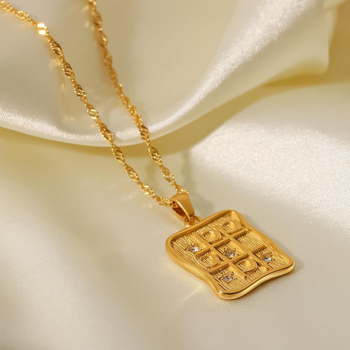 High Quality Vintage Titanium Steel Heart Shape Necklace