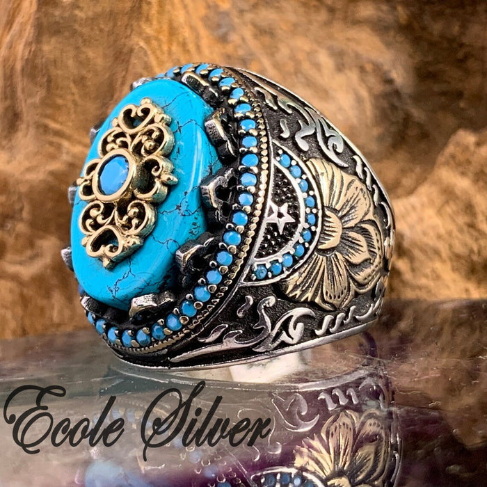 Male Embossed Ring Men's Jewelry
