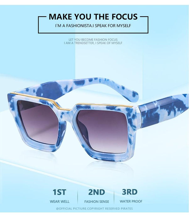 Marble avant-garde Sunglasses