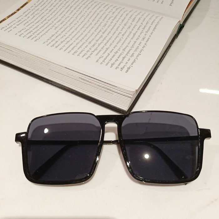 Fashion Simple Square Large Frame Personalized Sunglasses