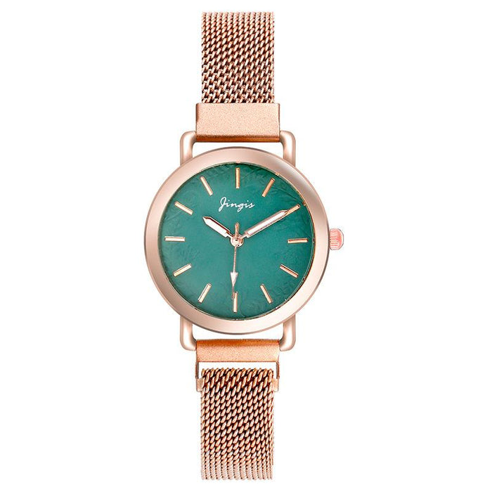 New Stainless Steel Women Wristwatch Quartz Fashion Casual Clock LLZ20811