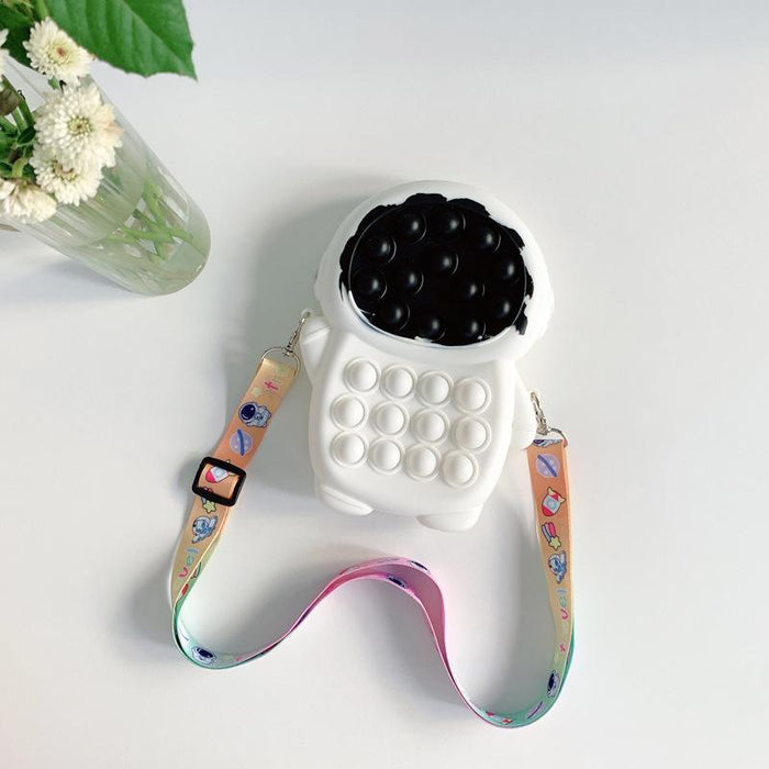 Astronaut Bag Press Silicone Soft Astronaut Kids Bag
