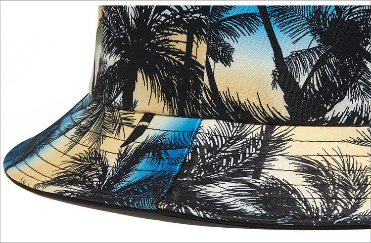 New Fisherman's Hat Coconut Print Sun Hat