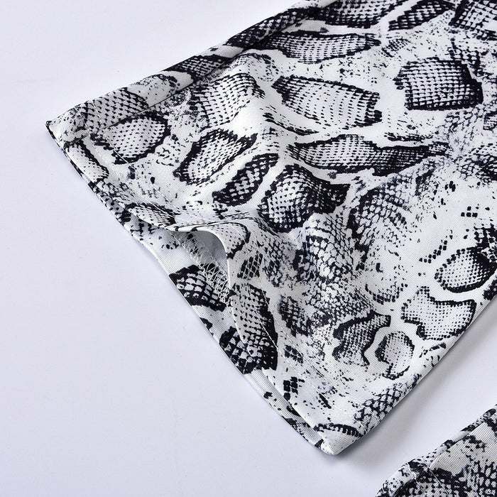 Sleeveless Neck Chiffon shirt printed trousers two piece set