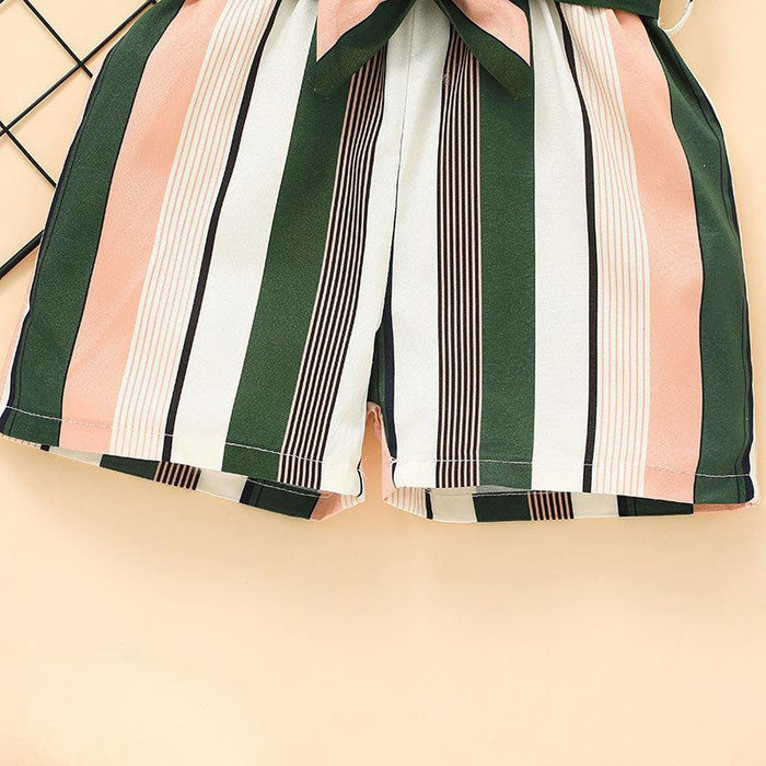 Summer Kids Suspenders Shorts Jumpsuit