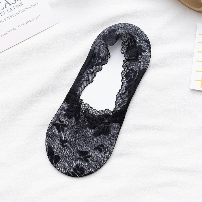 Spring and Summer Lace Invisible Socks Women's Breathable Socks