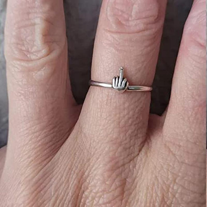Funny Middle Finger Rings