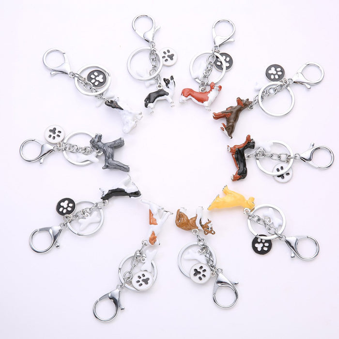 Creative Three-dimensional Pet Dog Keychain Accessories