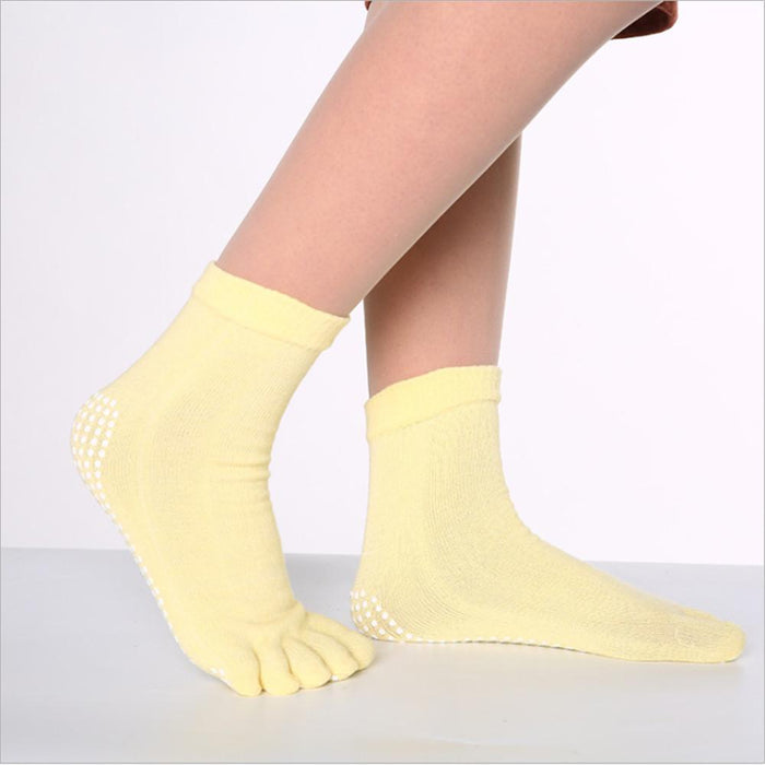 Cotton Yoga Cute Five-finger Socks