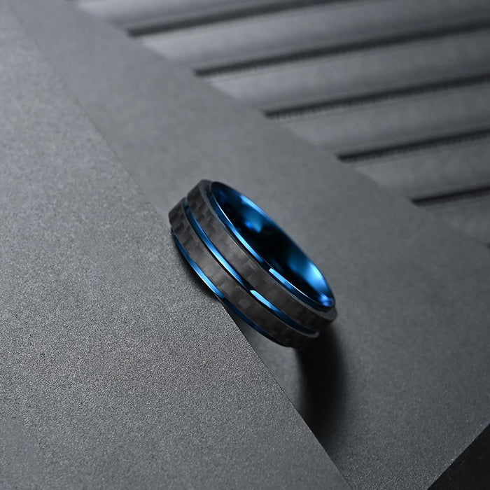 Men's Titanium Steel Carbon Fiber Stainless Steel Ring Jewelry