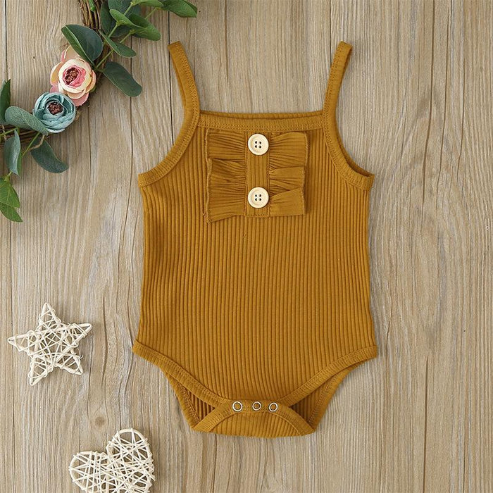 Summer Baby Girls Sling Jumpsuit