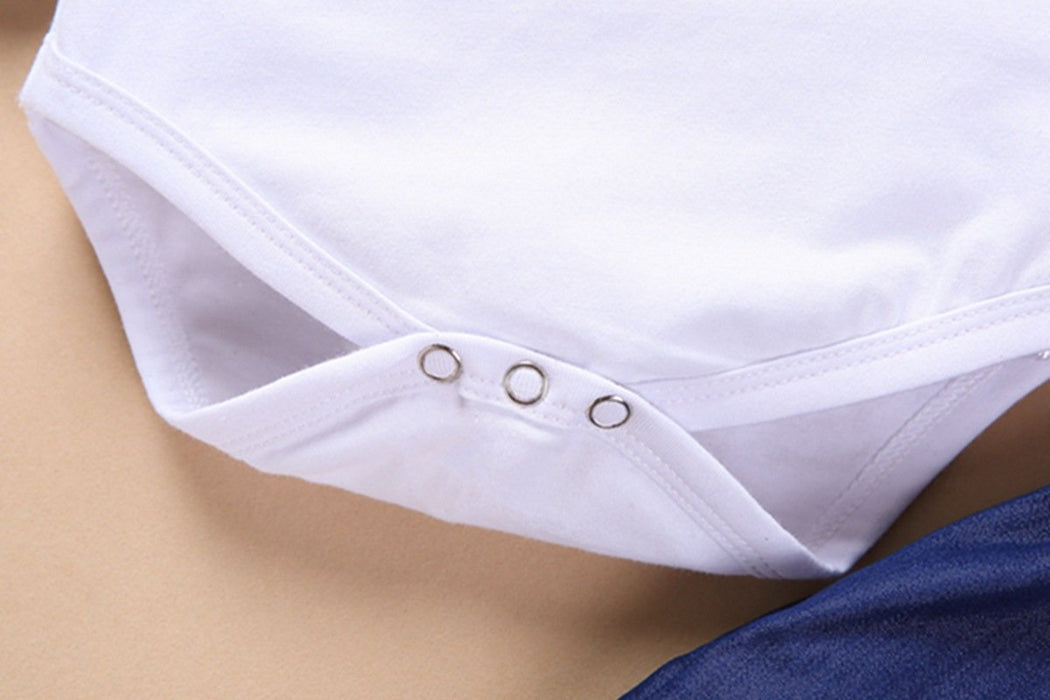 Children's Khaki long sleeve + denim skirt three piece set