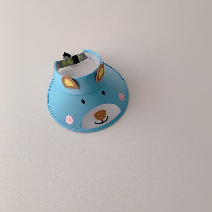 Summer UV Protection Cute Bear Children's Empty Top Hat