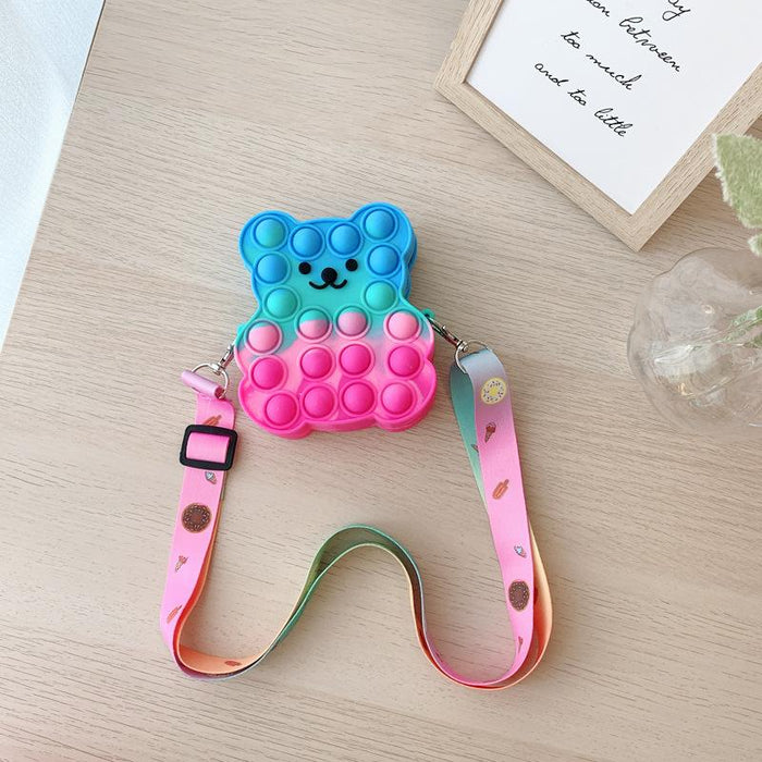 Children's bear soft silicone decompression toy