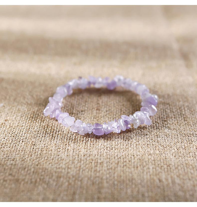 Natural Stone Beaded Crystal Bracelet