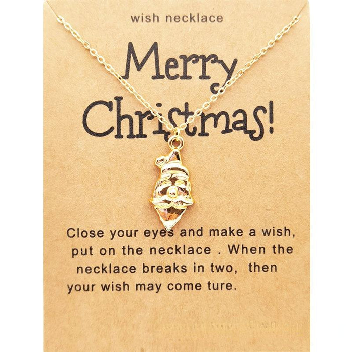 Vintage Charm Christmas Pendant Necklace