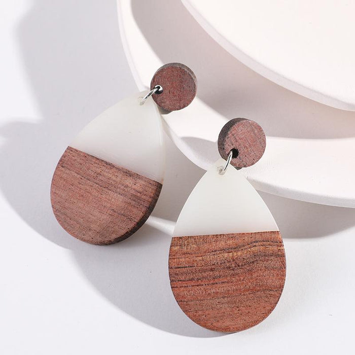 New Resin Earrings Drop Shape Women's Stud Earrings