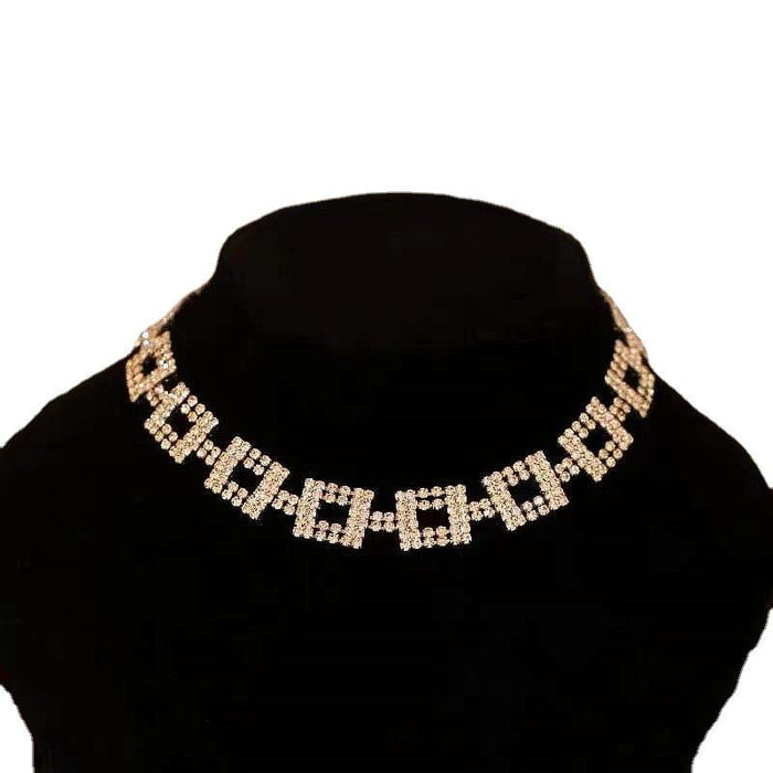 New Fashion Rhinestone Women's Neckchain Dress Necklace