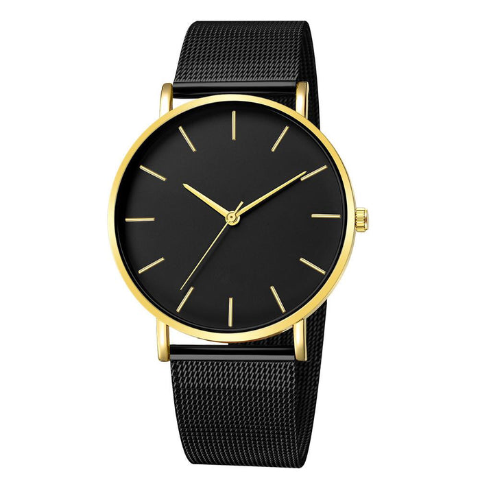 Fashion Quartz Watch Women Mesh Stainless Steel Wrist Watch
