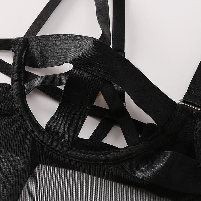 Women's Sexy Mesh Hollow One-piece Lingerie Bodysuit