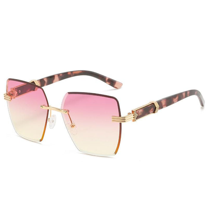 Frameless cut edge light luxury GRADIENT SUNGLASSES