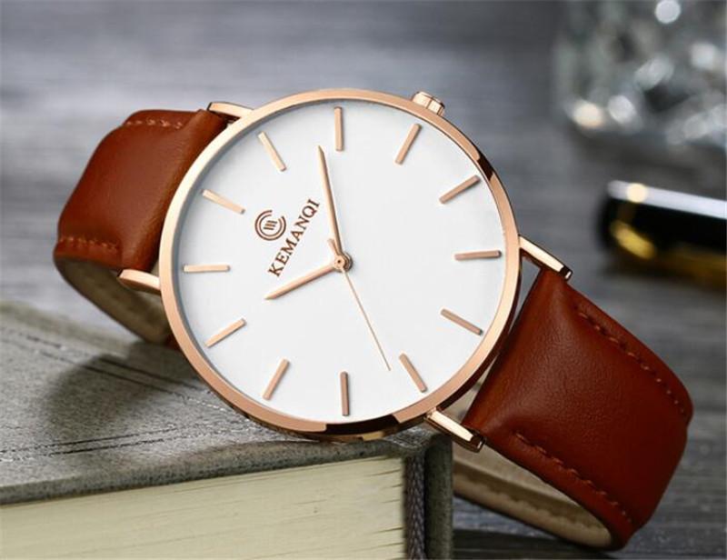 6.5mm Ultra-thin Watch Men's Elegant Fashion  Simple Business Quartz Watches