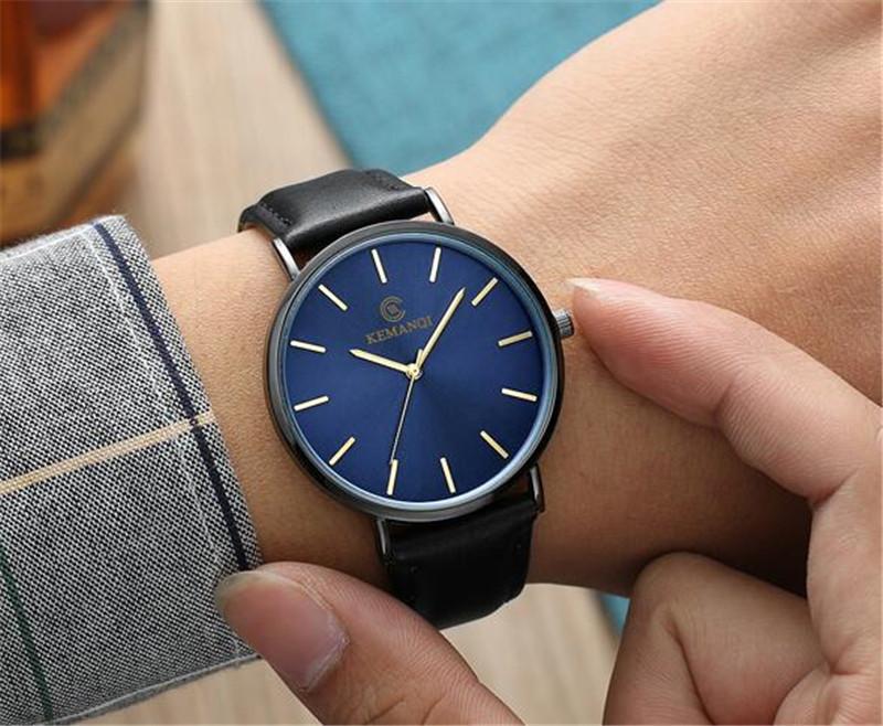 6.5mm Ultra-thin Watch Men's Elegant Fashion  Simple Business Quartz Watches