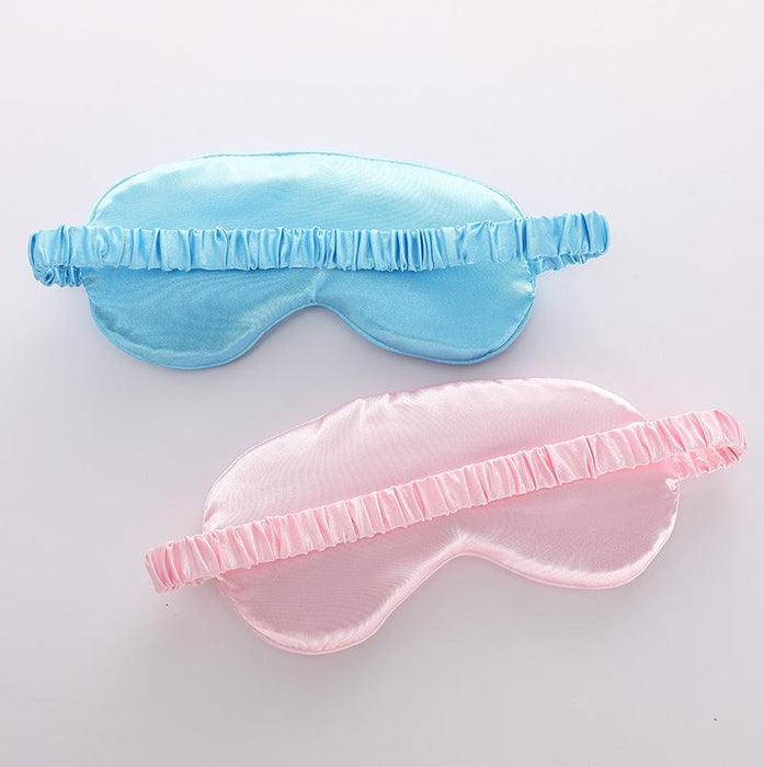 Pure Color Simulated Silk Sleeping Shade Eye Mask