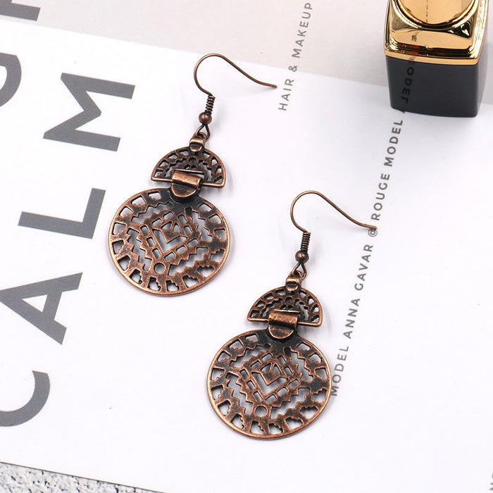 Bohemian Fashion Multilayer Alloy Scalloped Earrings