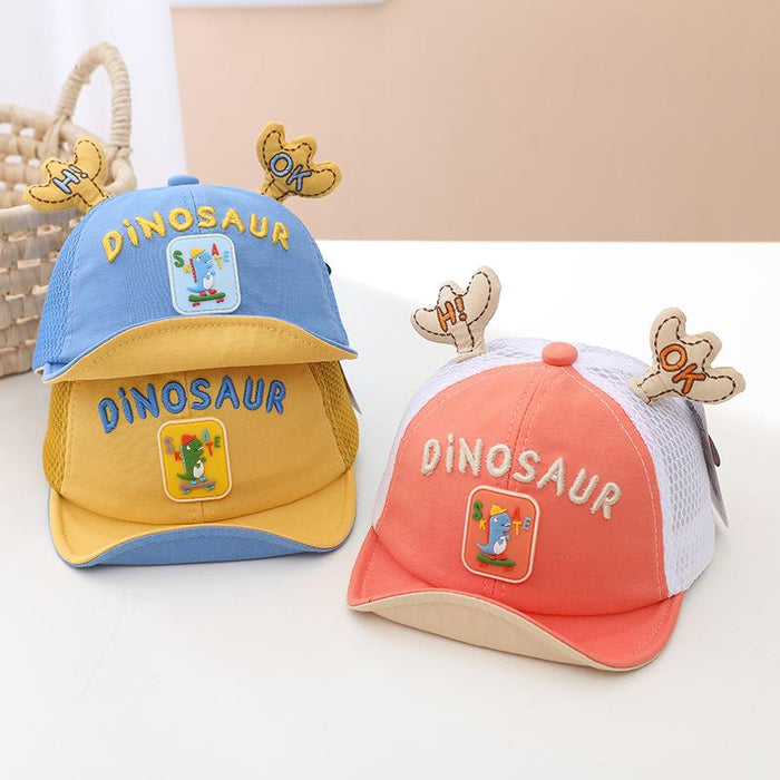 Summer Cute Dinosaur Antlers Children n Baby's Net Cap
