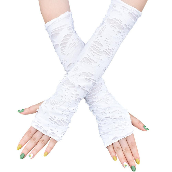 Women Punk Open-fingered Gloves