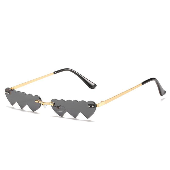 Sunglasses Women's personality frameless love