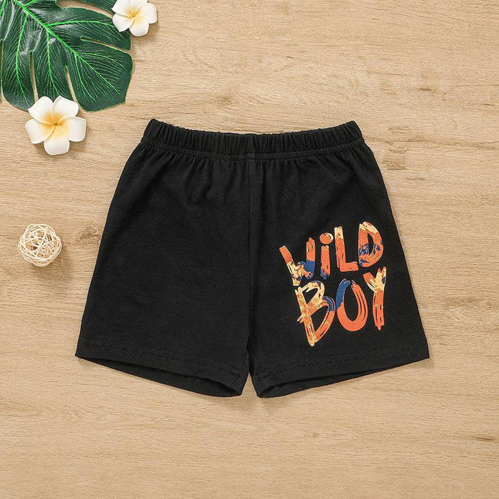 Boys Summer Shorts Sports Vest Shorts Set