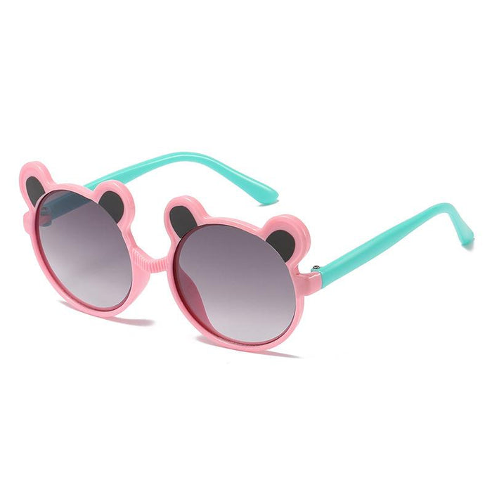 Round frame bear children's Sunglasses