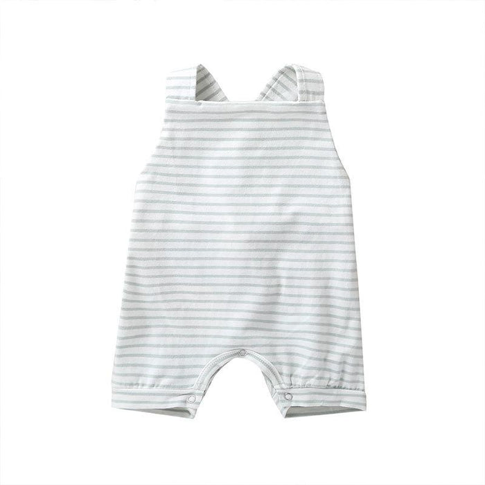 Boys and Girls Newborn Sleeveless Striped Bodysuit