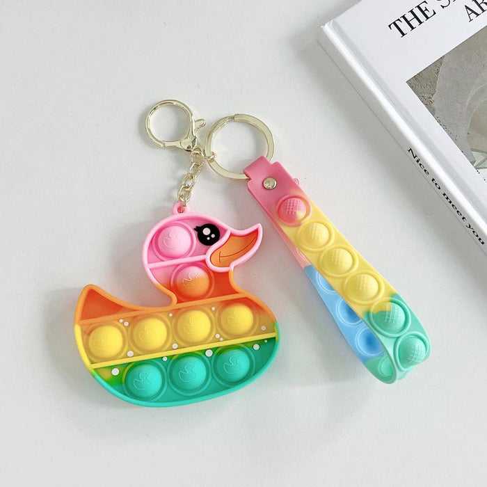 Silicone Waterproof Fruit Decompression Toy Pendant Ornament