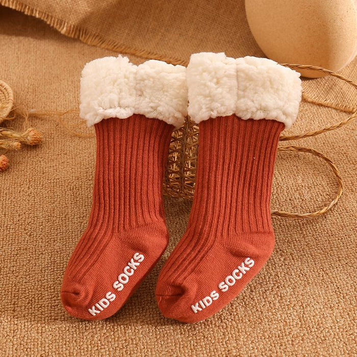 Winter Baby Solid Tincken Socks For Girls Boys