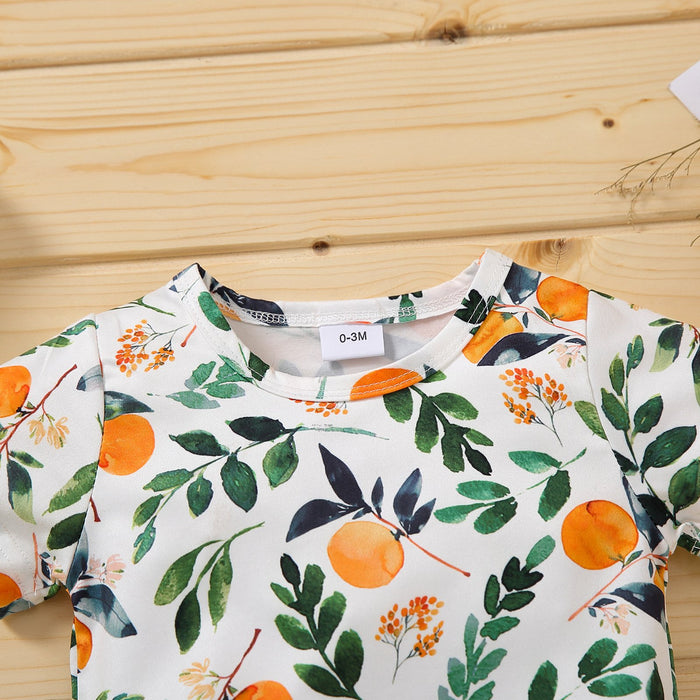 Fruit element short sleeve one-piece climbing suit